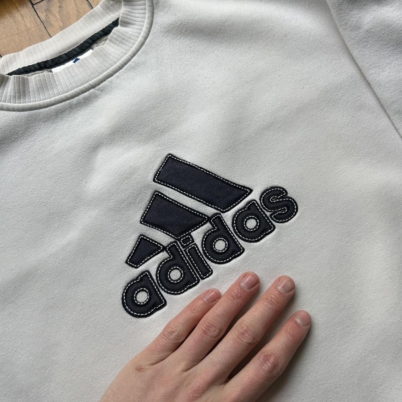 1990s Adidas Sweatshirt White L