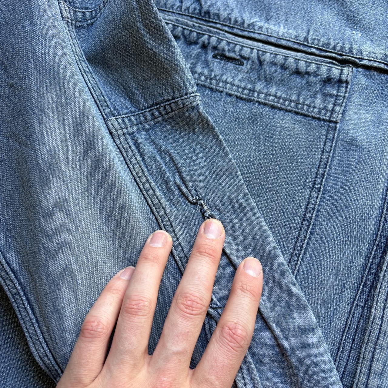 1990s Armani Jeans Mariner Denim Shirt XL