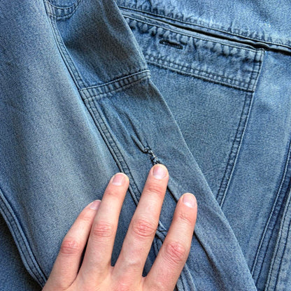 1990s Armani Jeans Mariner Denim Shirt XL