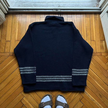 A/W 1997 Stone Island Knitted Jumper Navy L