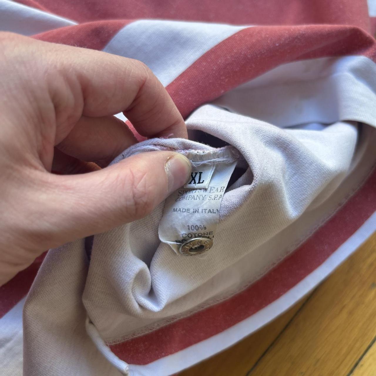 1990s Stone Island Marina Striped Polo Shirt XL