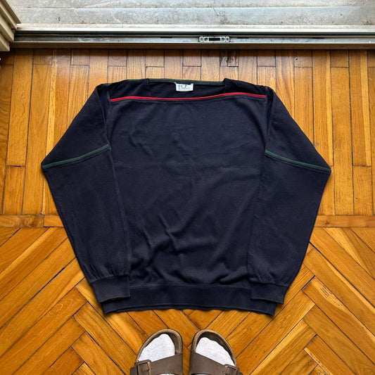 1980s CP Company LS T Shirt Navy S