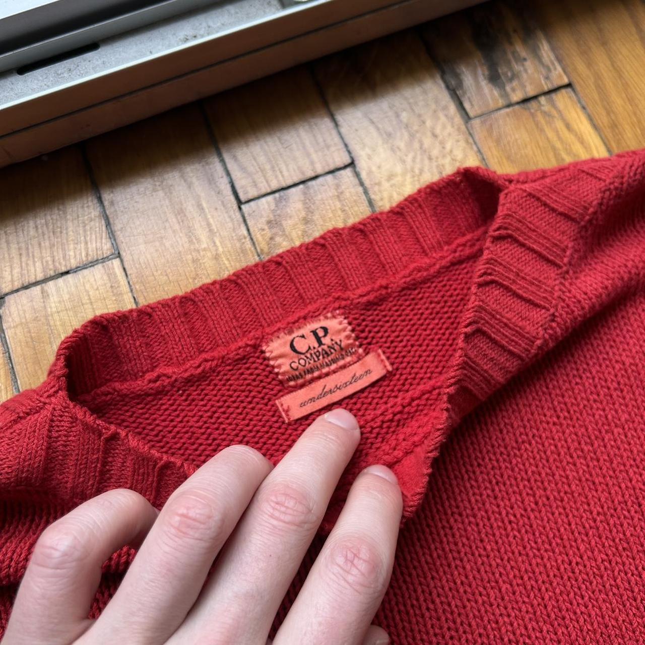 1980s CP Company Knitted Jumper Red S