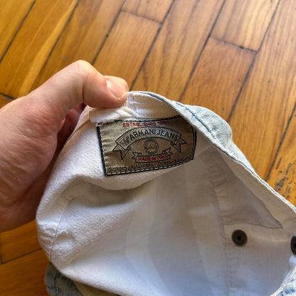 1990s Armani Jeans Light Denim Cap Blue OS