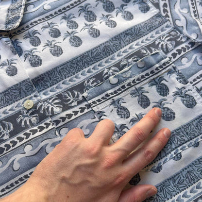1990s Armani Jeans Pineapple Print Shirt L