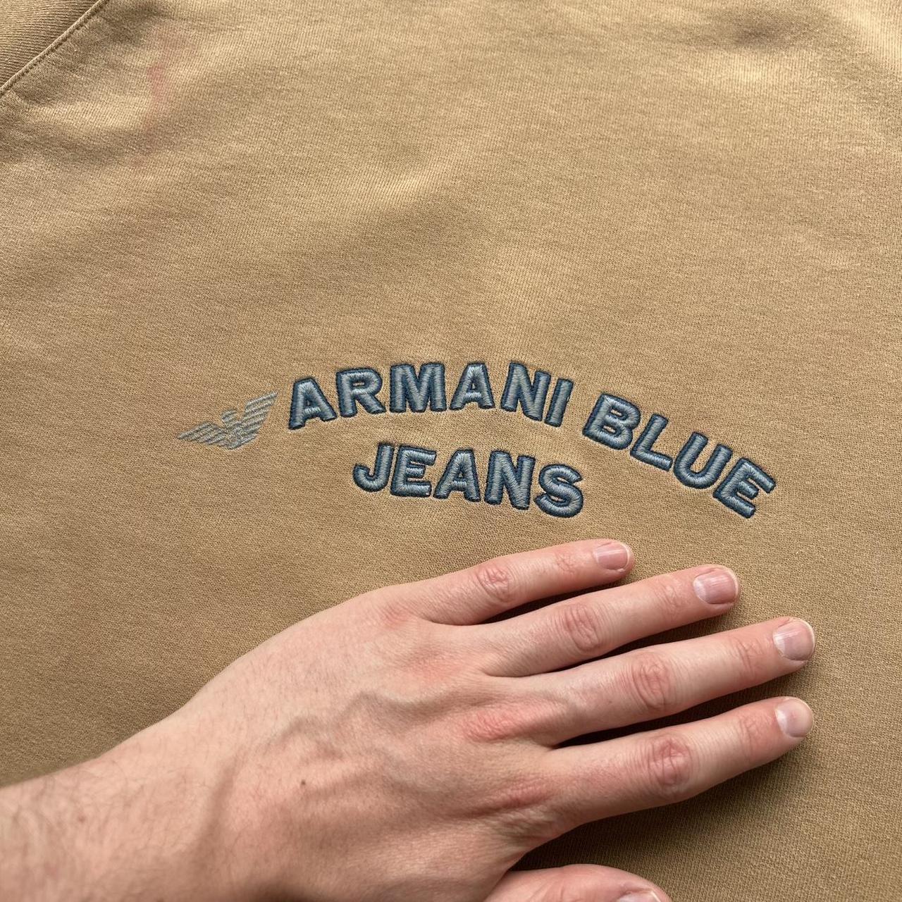 1990s Armani Blue Jeans Sweatshirt L