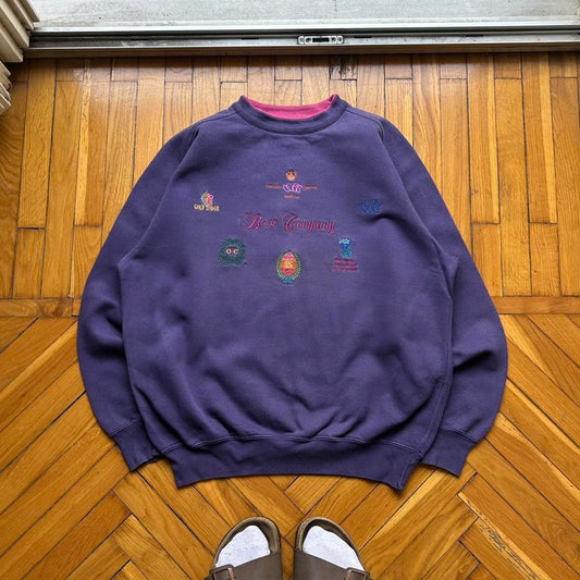 1990s Best Company Sweatshirt Purple M