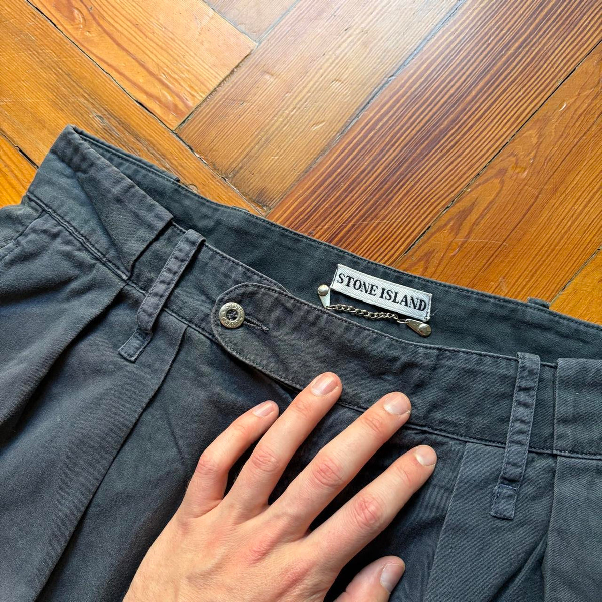 1980s Stone Island Trousers Navy 32W 32L