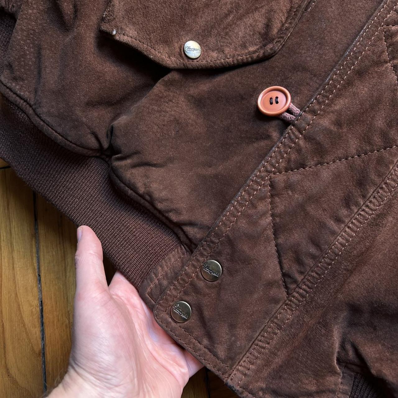 1990s Chevignon Suede Jacket Brown XL
