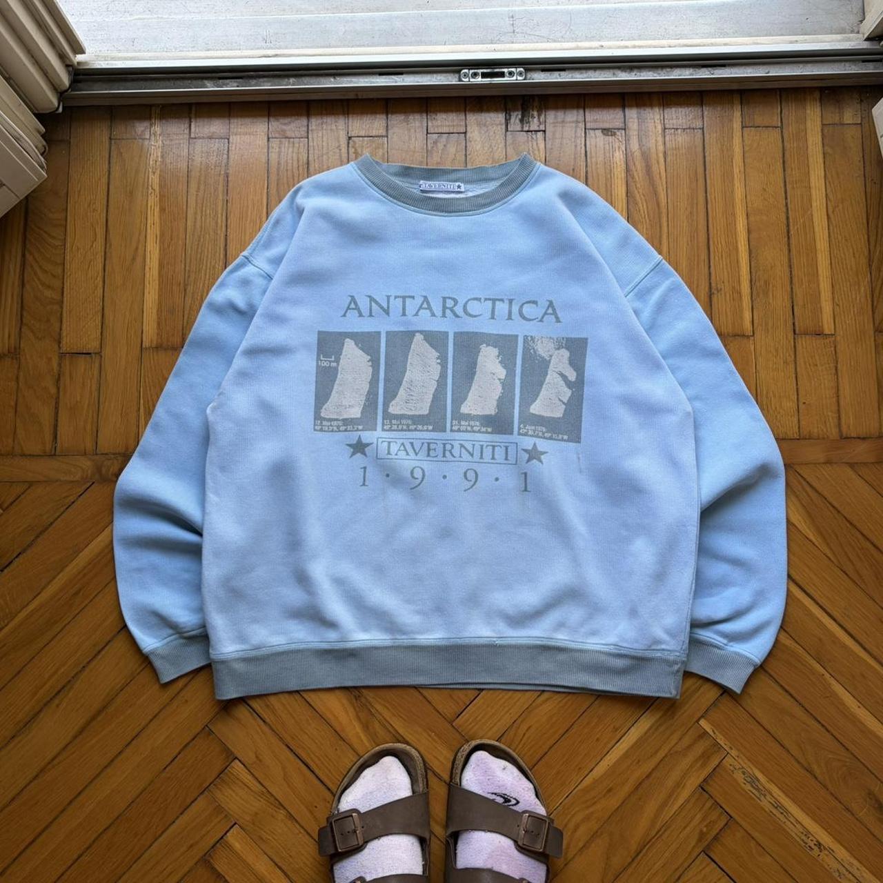 1991 Taverniti Antarctica Sweatshirt Blue M