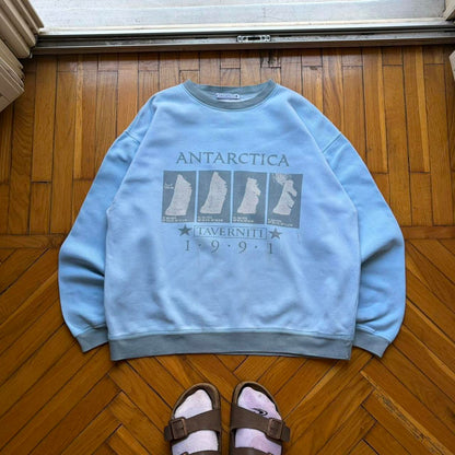 1991 Taverniti Antarctica Sweatshirt Blue M