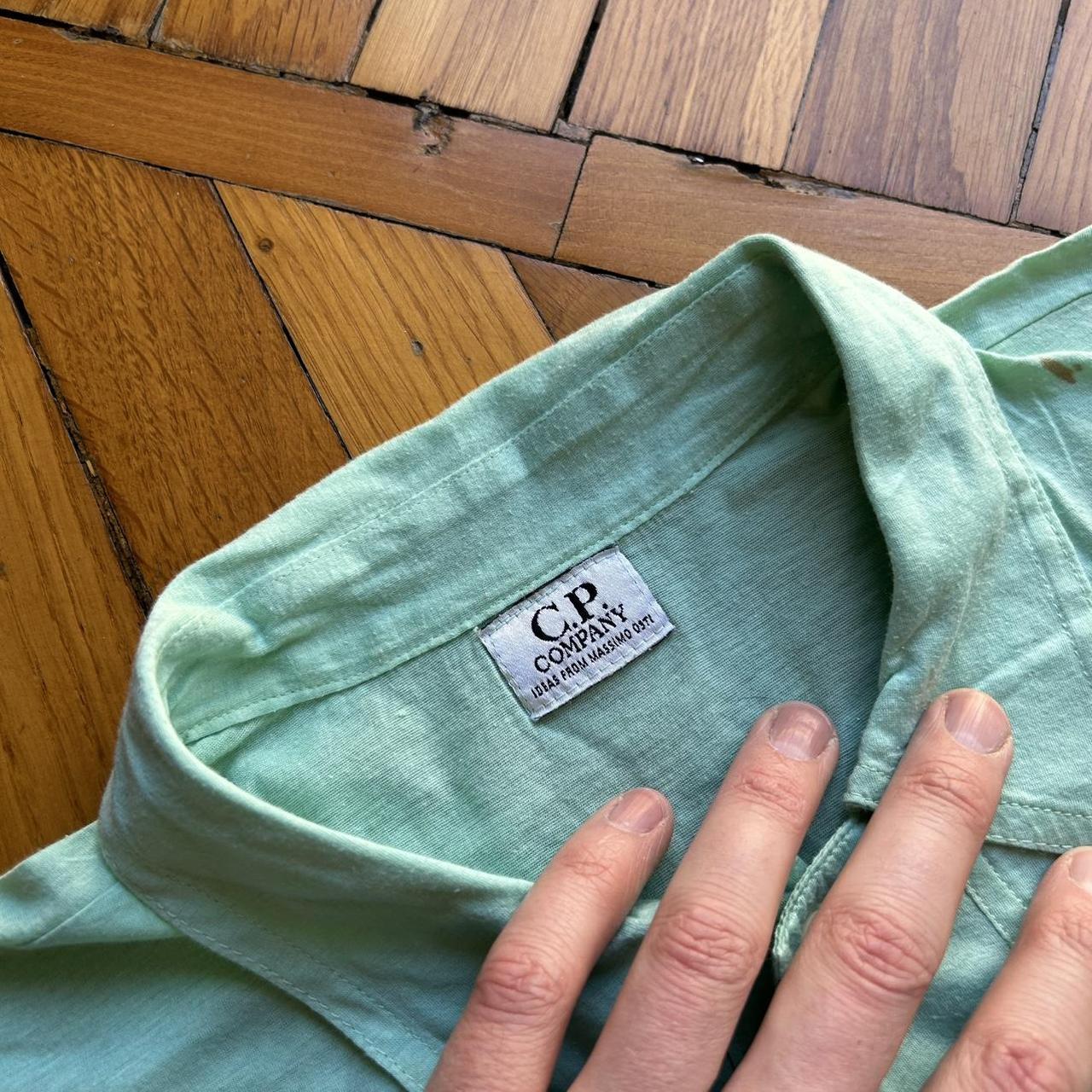 1980s CP Company Polo Shirt Green M