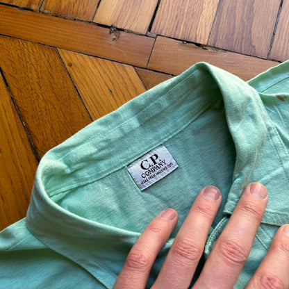 1980s CP Company Polo Shirt Green M