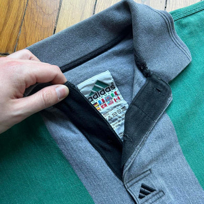 1990s Adidas Equipment Polo Shirt Striped L