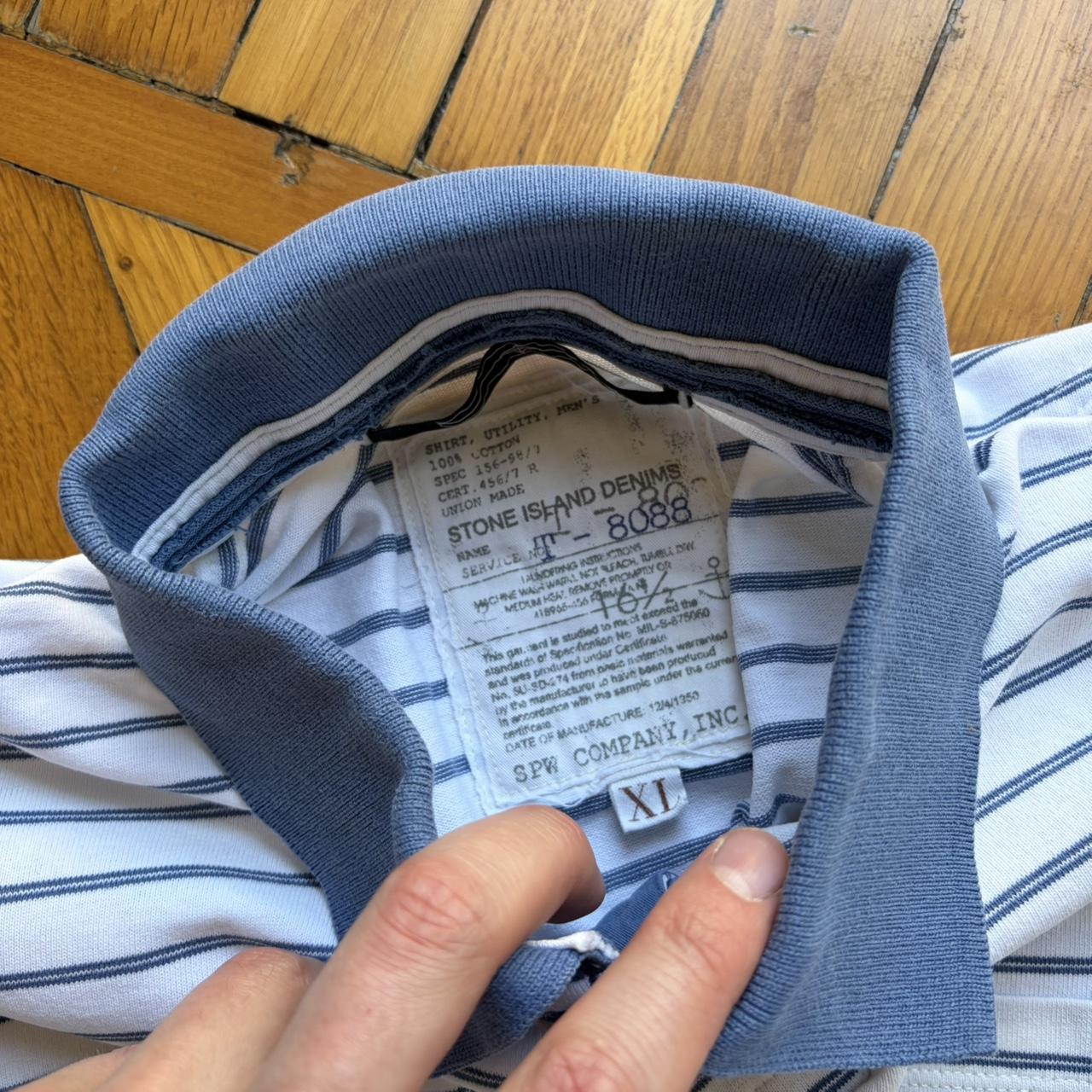 S/S 2008 Stone Island Denims Striped Polo Shirt M