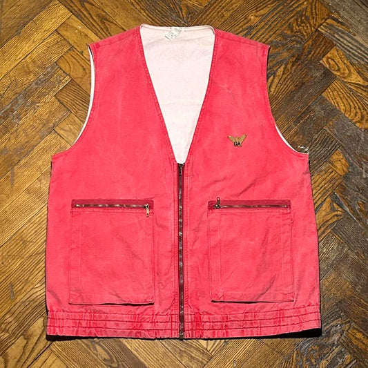 1980s Giorgio Armani Gilet Vest Red M