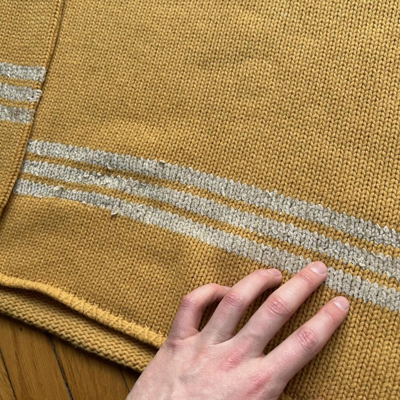 A/W 1997 Stone Island Knitted Jumper Yellow L