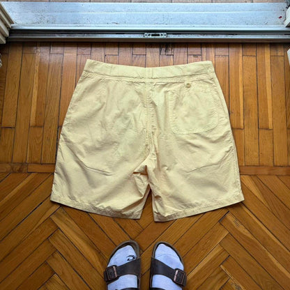 1980s CP Company Belted Shorts Yellow 38W