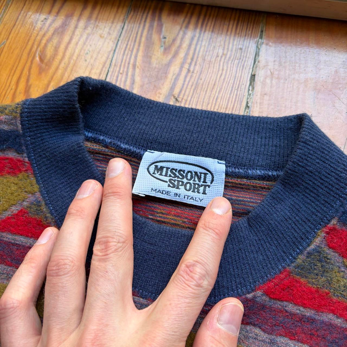 1990s Missoni Sport Pattern Sweatshirt L