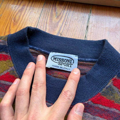 1990s Missoni Sport Pattern Sweatshirt L