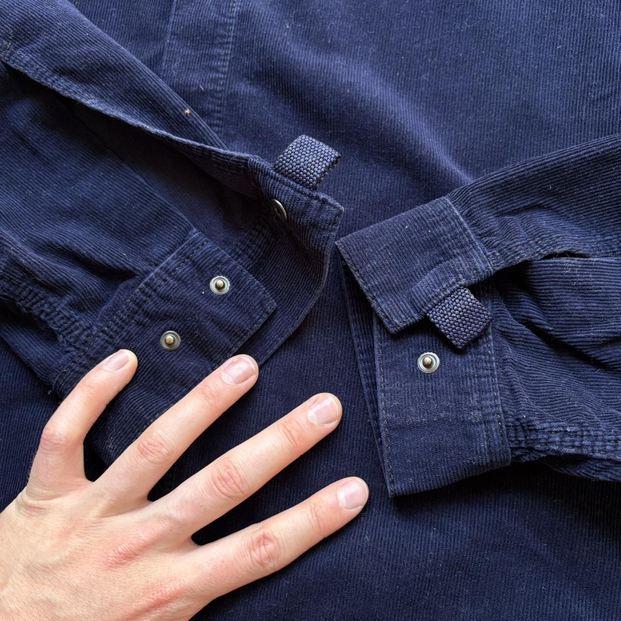 2000s Emporio Armani Corduroy Shirt Navy M