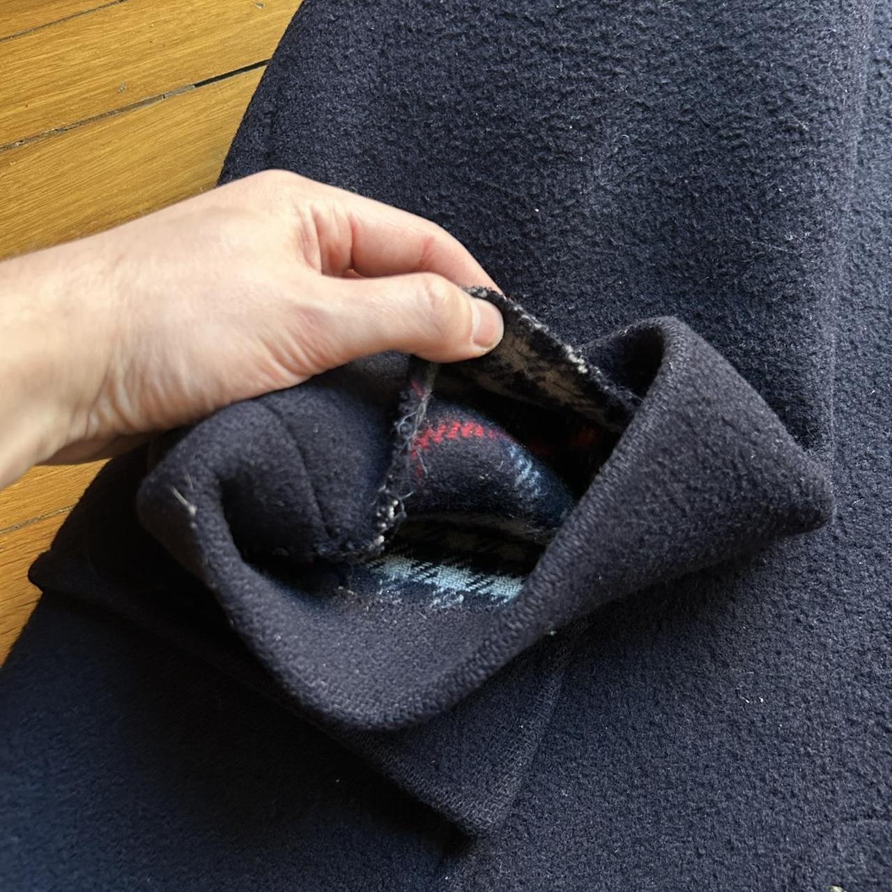 1990s Burberry Duffle Coat Navy XL