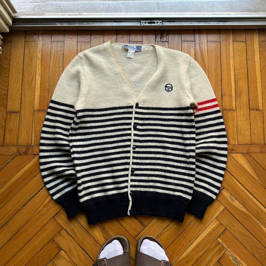 1980s Sergio Tacchini Knitted Cardigan S