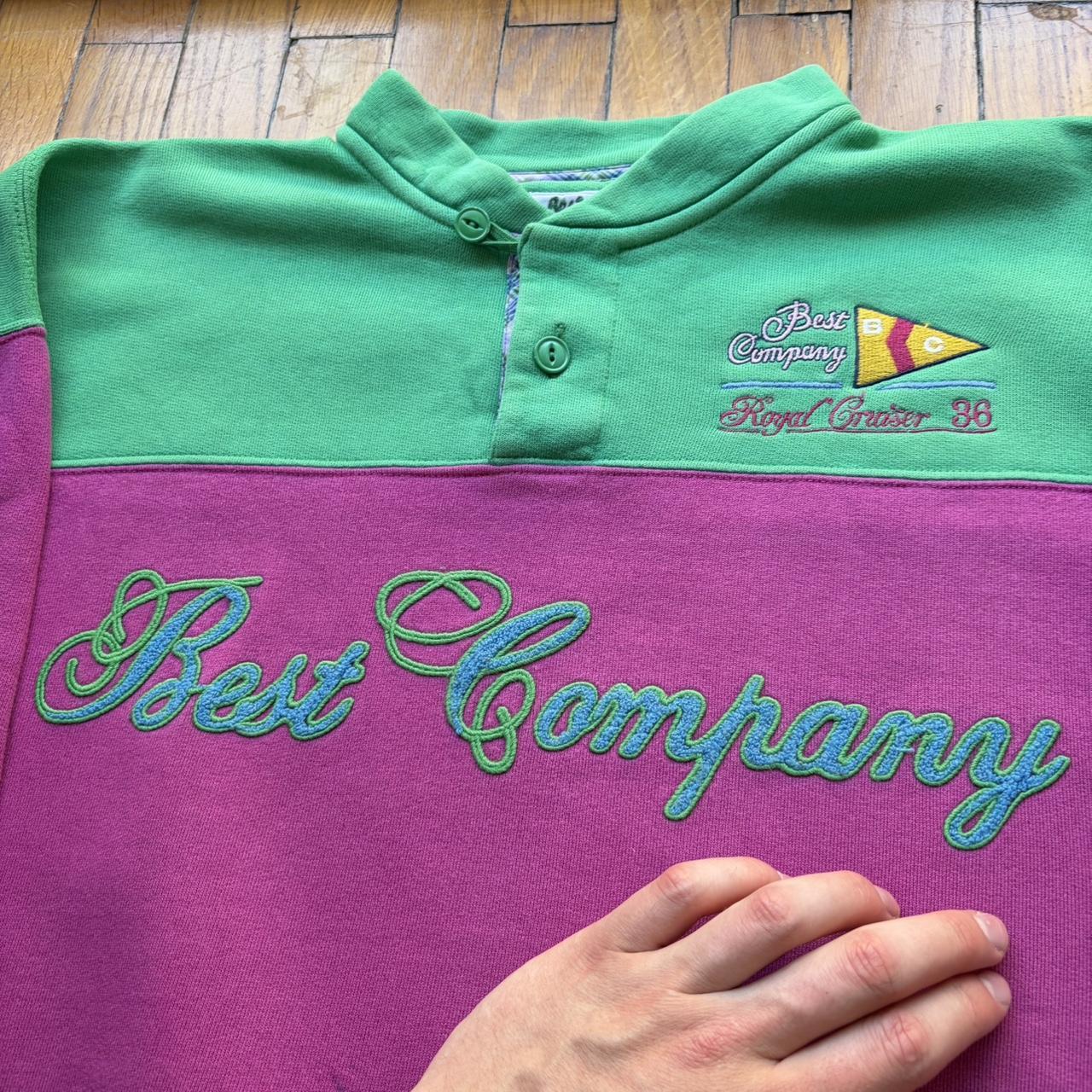 1980s Best Company Sweatshirt Pink L
