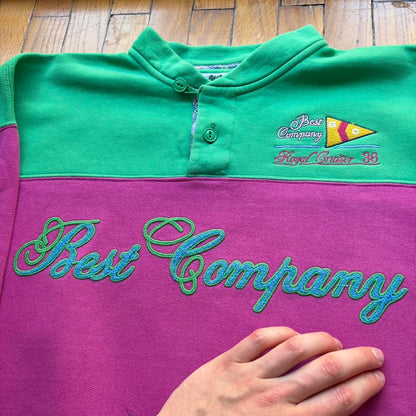 1980s Best Company Sweatshirt Pink L