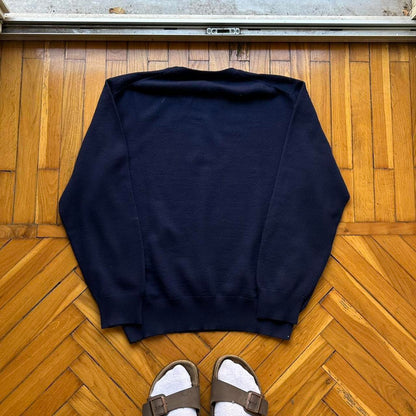 1990s Cerruti 1881 Knitted Jumper Navy L