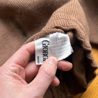 1980s Giorgio Armani Knitted Jumper Brown M