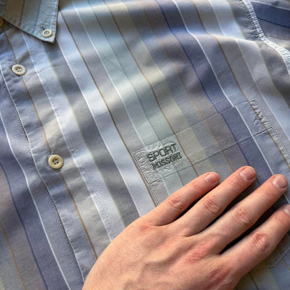 1990s Missoni Sport Striped Shirt L