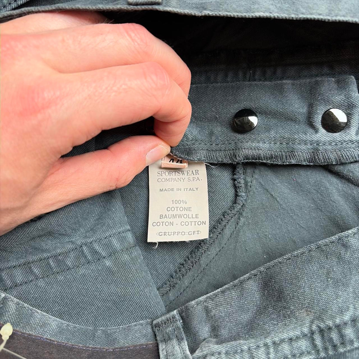 1990s Stone Island Marina Jeans Grey BNWT 28W 34L