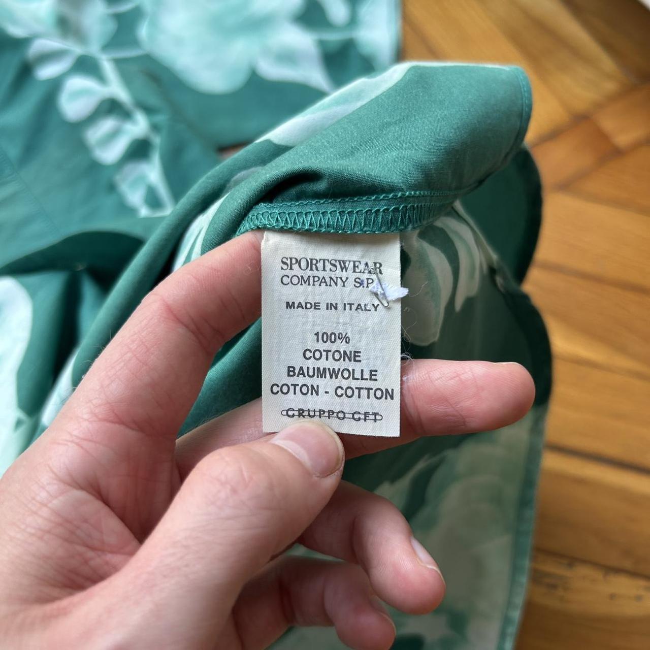 1990s CP Company Floral Shirt Green L