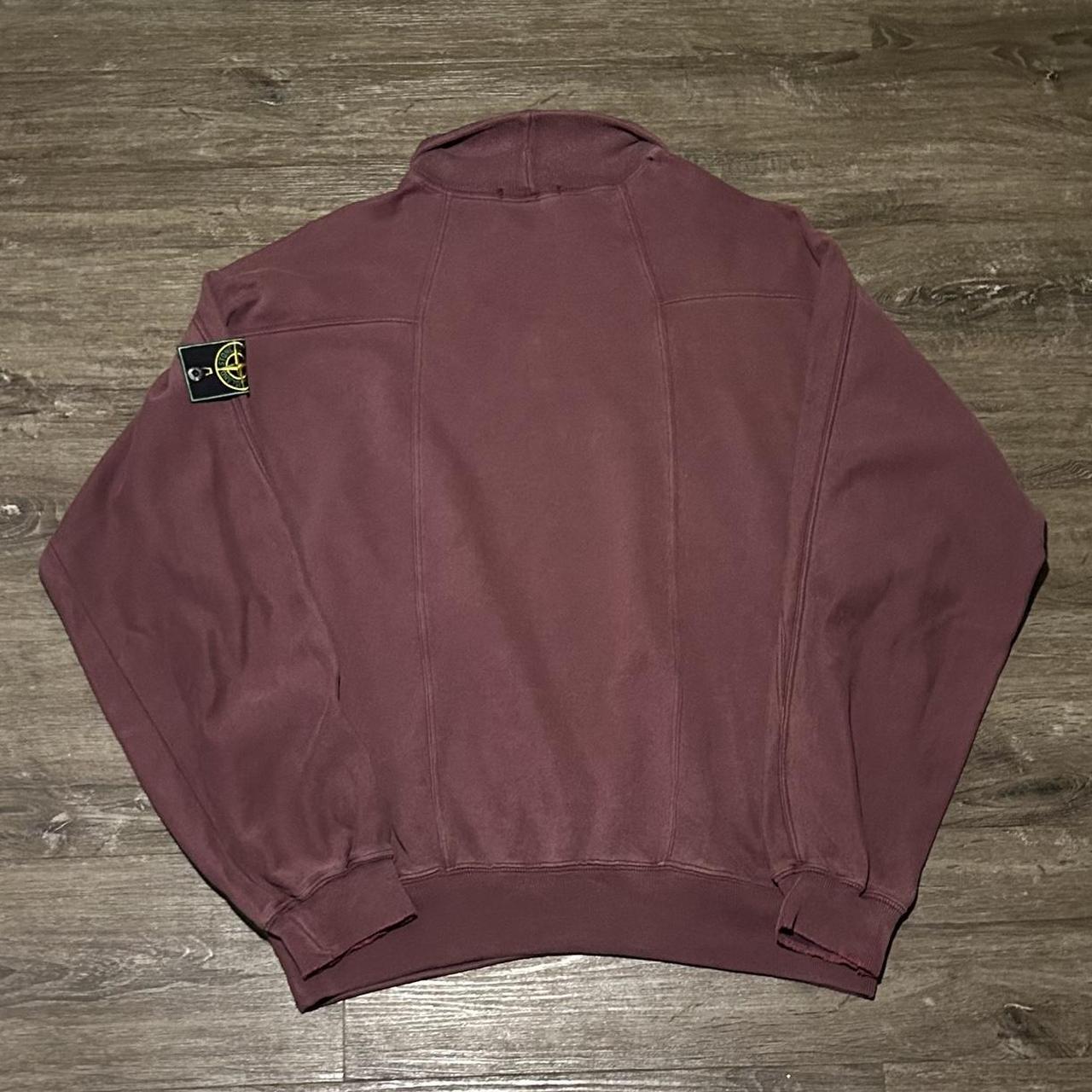 1990s Stone Island Sweatshirt Burgundy L
