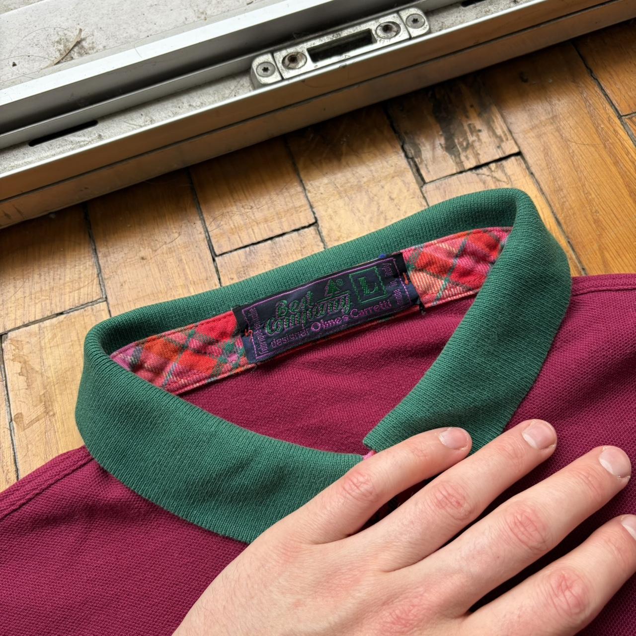 1990s Best Company LS Polo Shirt L