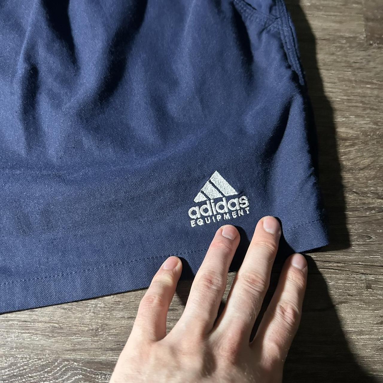 1990s Adidas Equipment Shorts Navy 40W