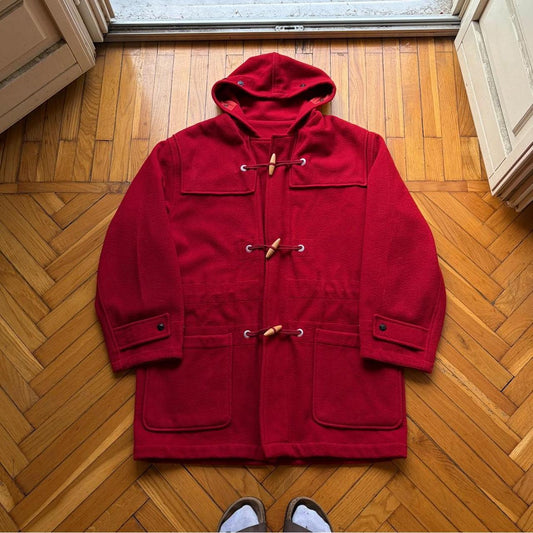 1990s Boneville Duffle Coat Red XL
