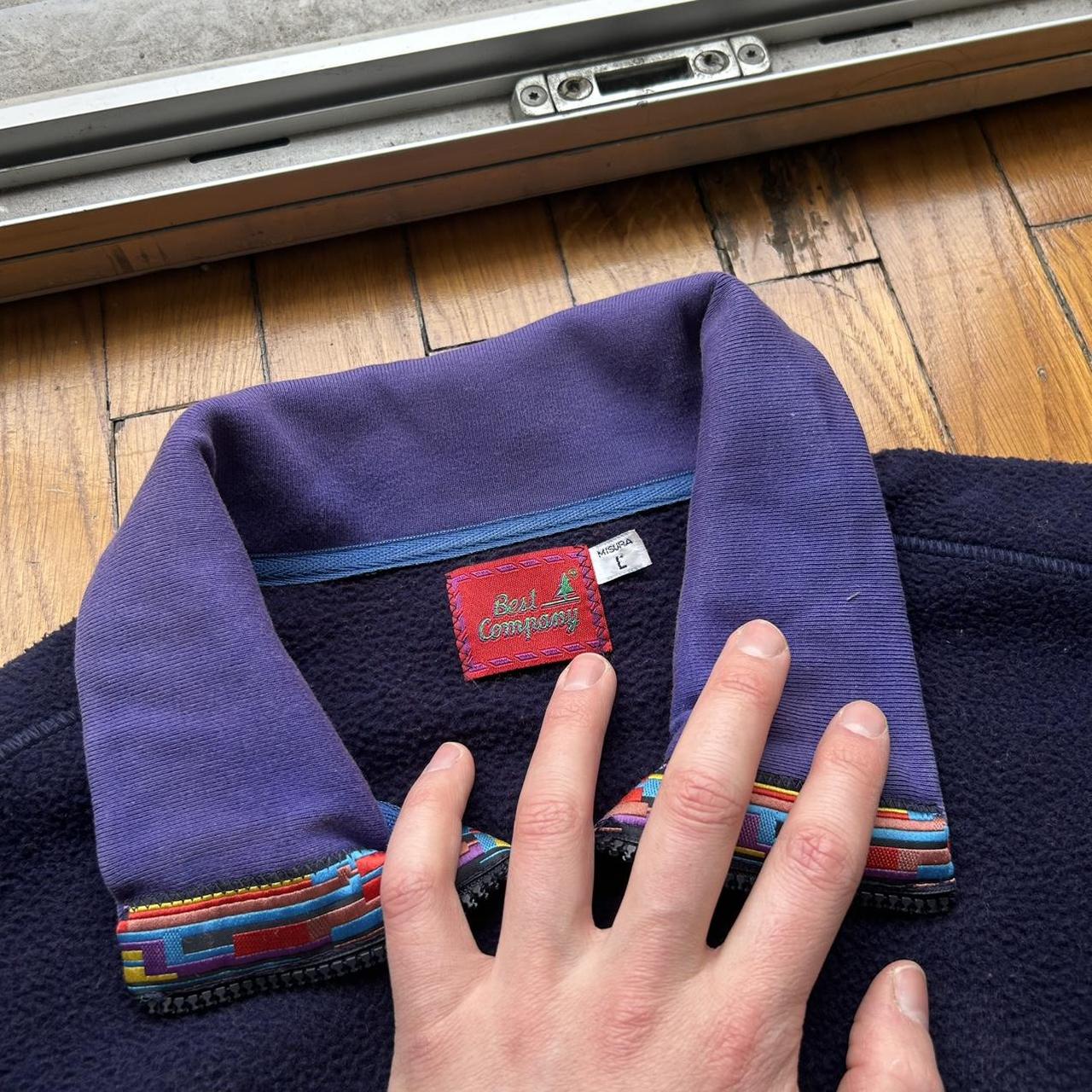 1990s Best Company Fleece Jacket Navy L