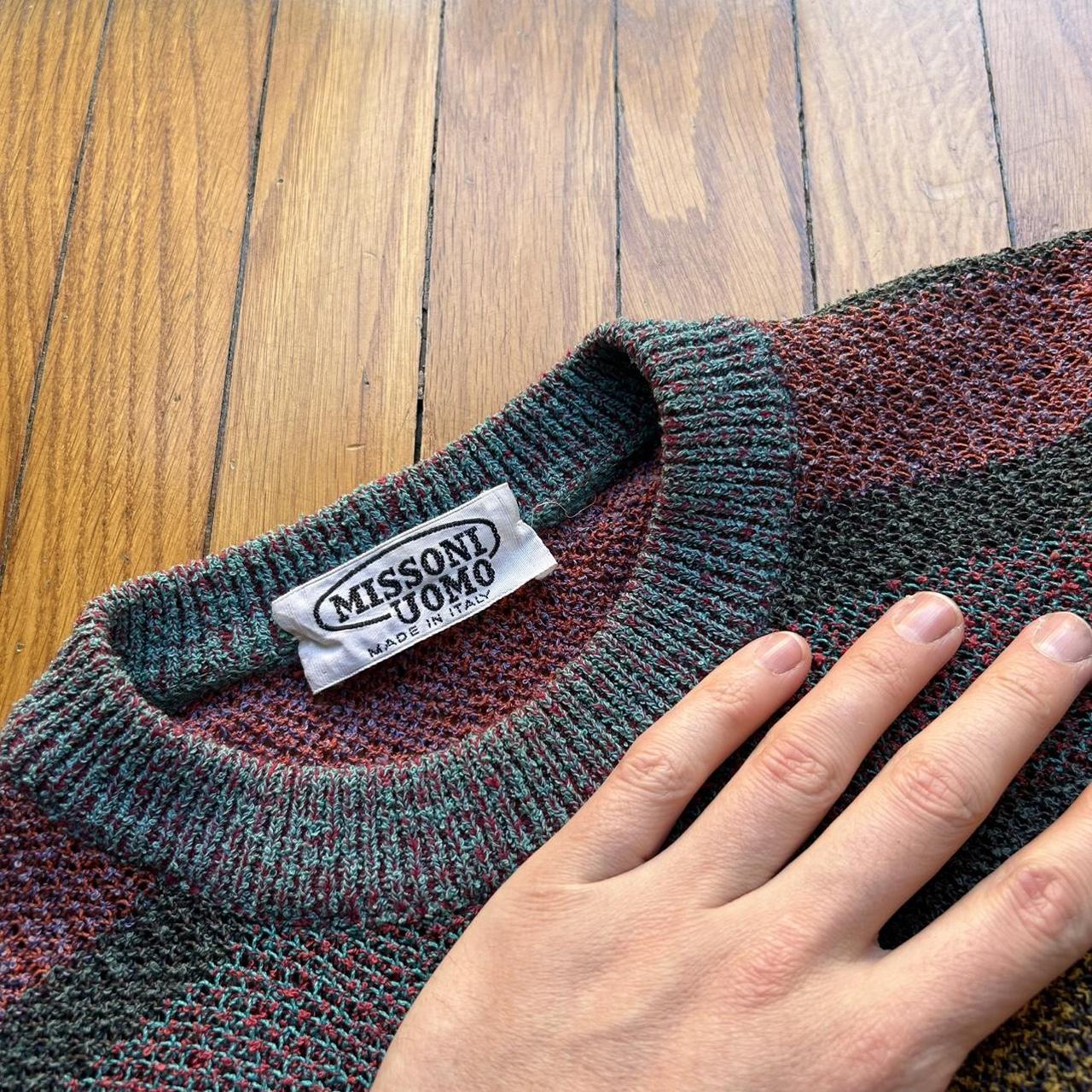 1990s Missoni Striped Knitted Jumper M