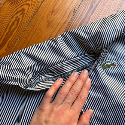 1990s Lacoste Chemise Striped Jacket L