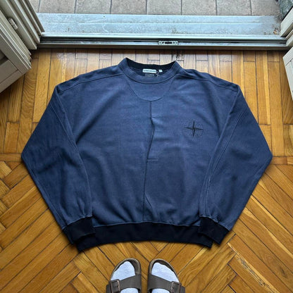 1980s Stone Island Sweatshirt Navy XL