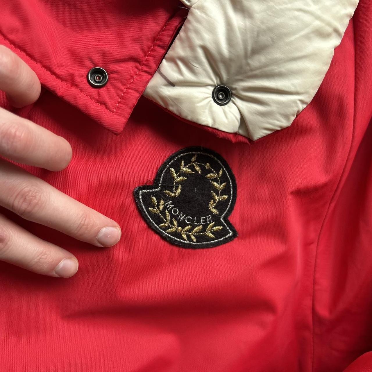 1980s Moncler Grenoble Down Jacket Red XXL