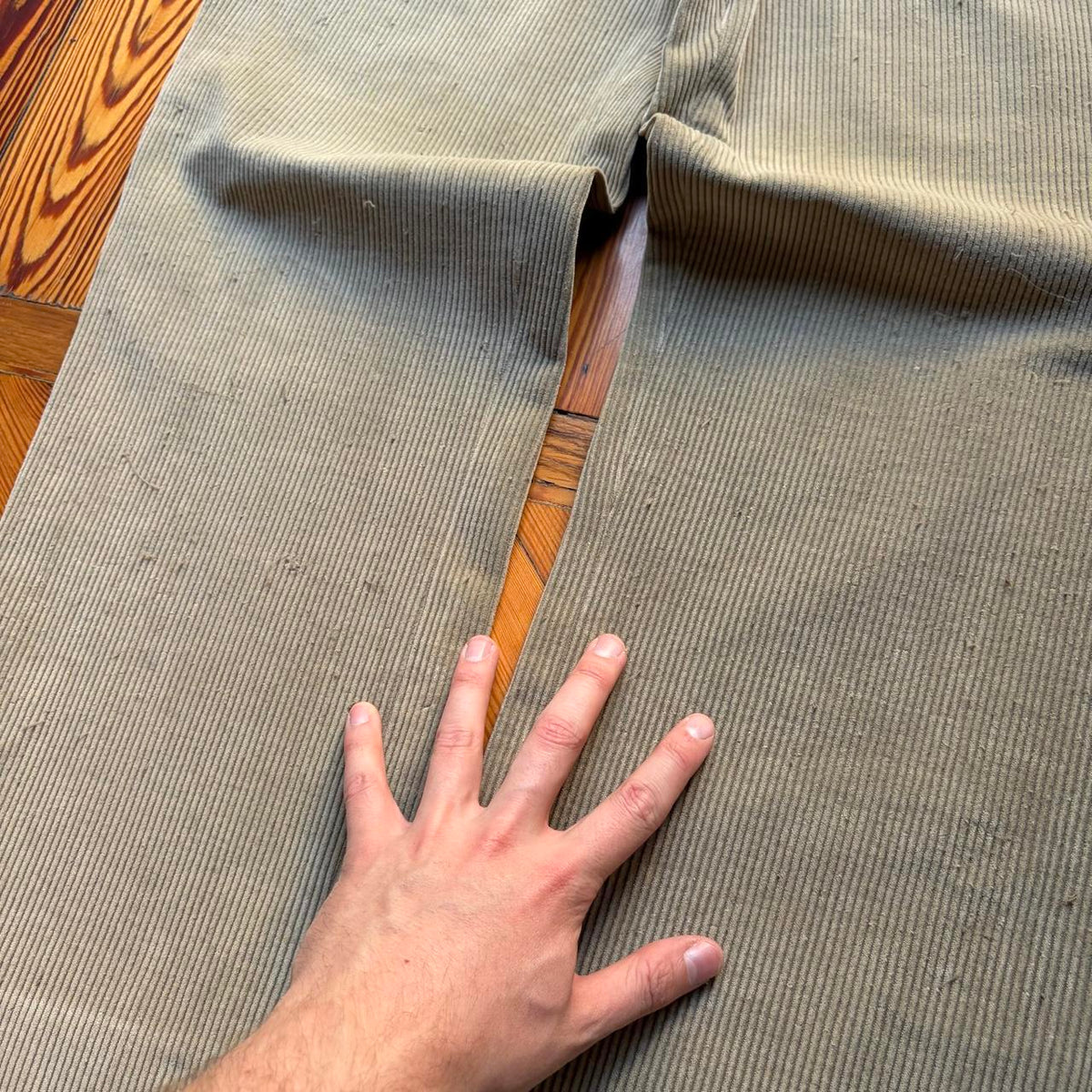1980s Cerruti 1881 Corduroy Trousers Khaki 32W 30L