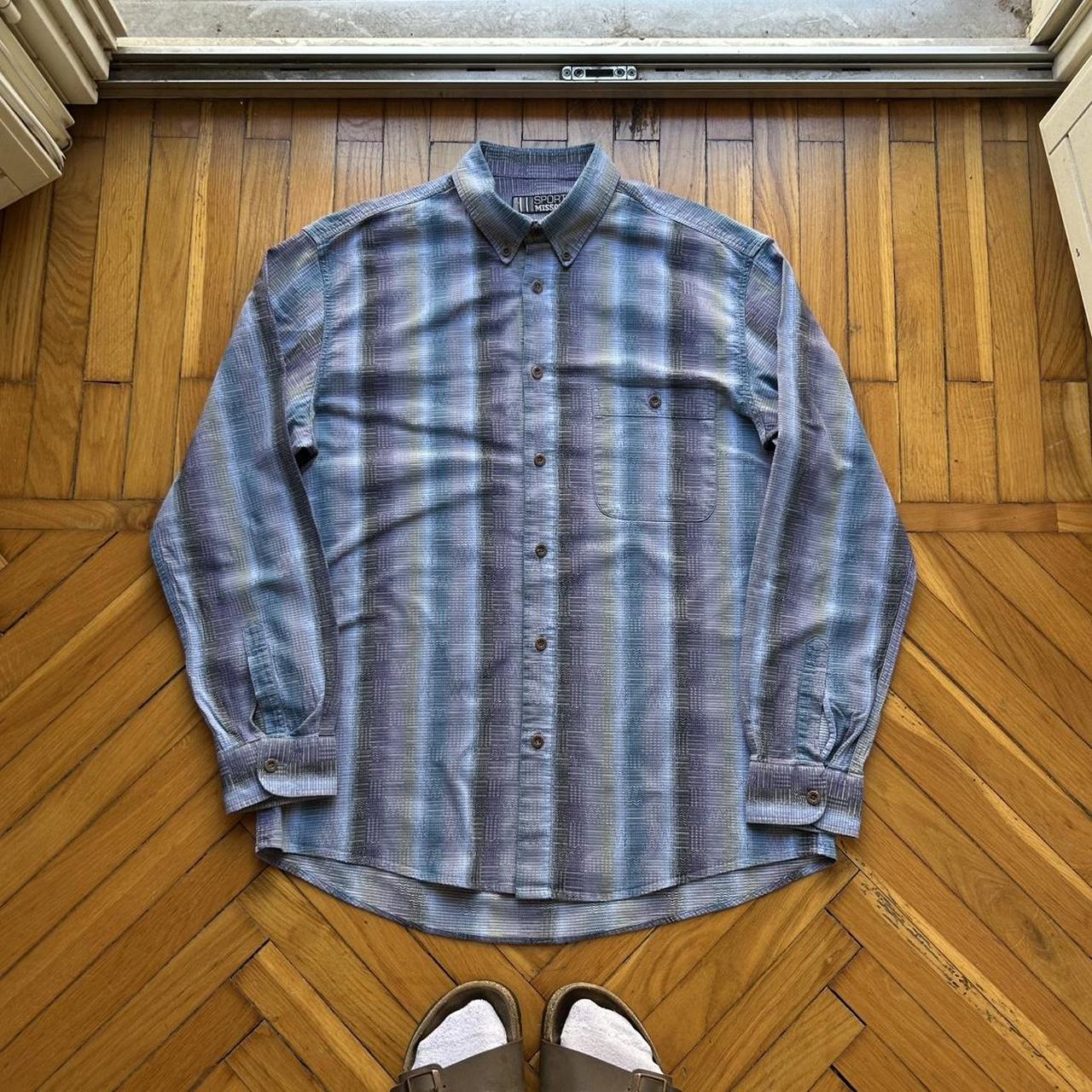 1990s Missoni Sport Shirt Blue L