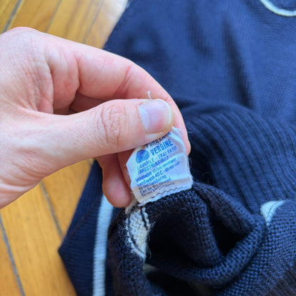 1980s Fila Knitted Vest Navy XS