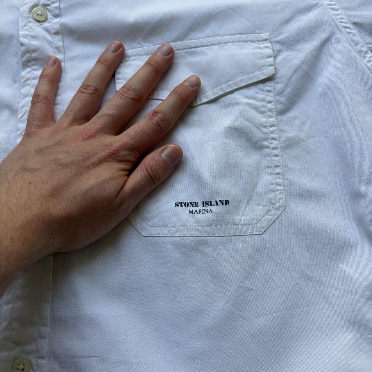 1990s Stone Island Marina Shirt White M
