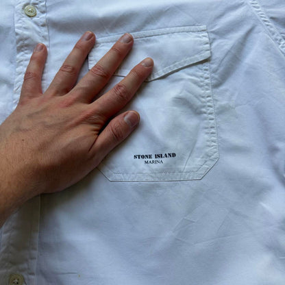 1990s Stone Island Marina Shirt White M