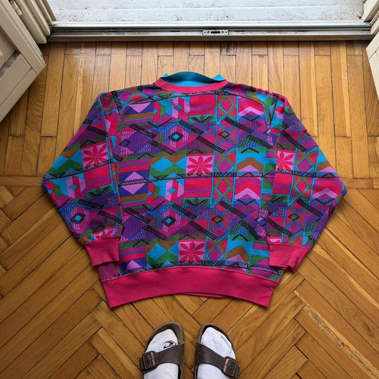 1980s Best Company Pattern Sweatshirt L
