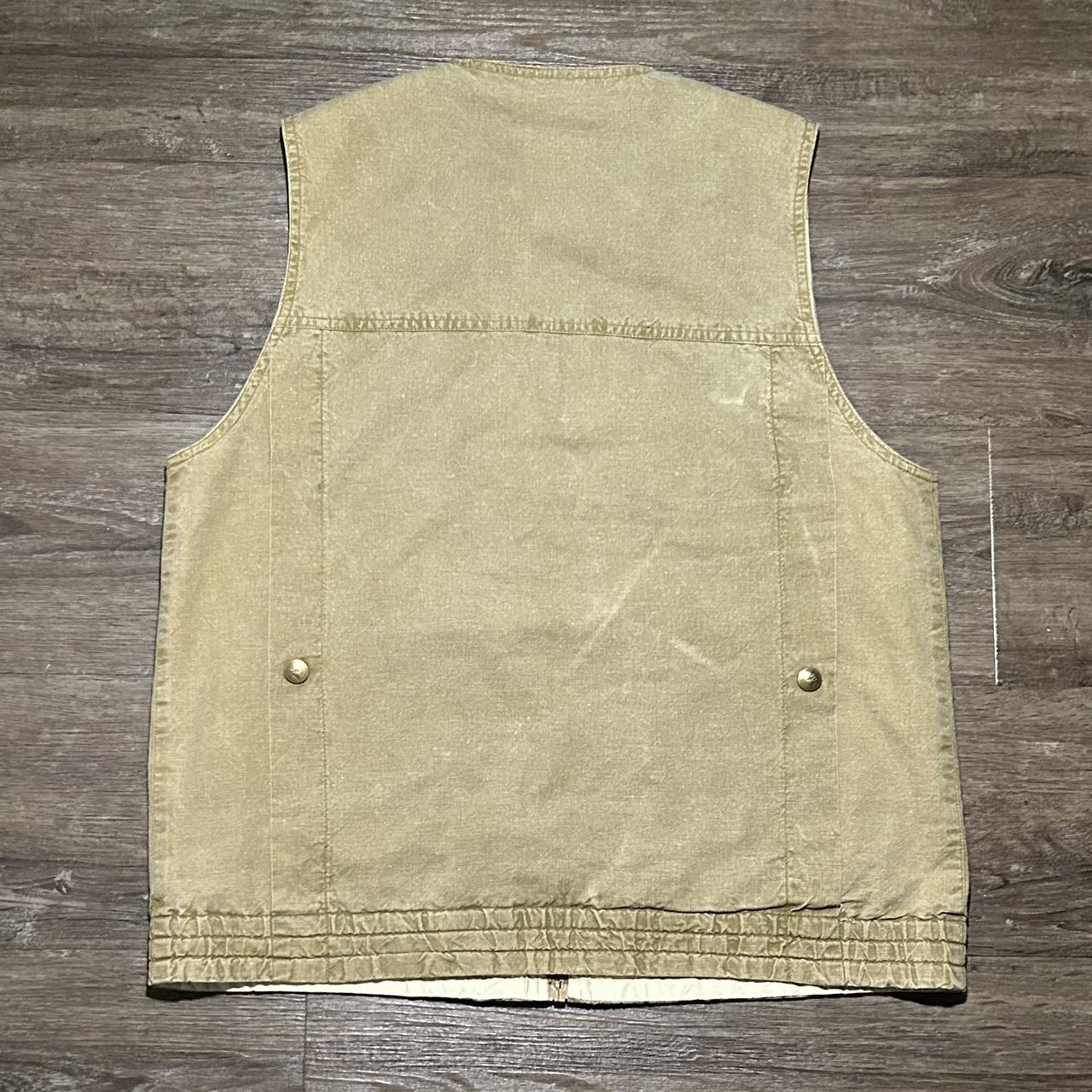 1980s Giorgio Armani Gilet Vest Khaki M